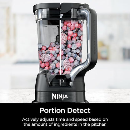 Ninja | All-in-One Blender and Food Processor | Best for Smoothies, Cookie Dough, Salsas, Cole Slaw and More | BlendSense Intelligence for Perfectly Smooth Results | 1800 Watt | Black | TB401