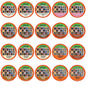 Double Donut Coffee Decaf Flavored Coffee Single Serve Cups For Keurig K Cup Brewer Variety Pack Sampler, 20Count