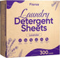 Lavender Laundry Detergent Sheets Travel Eco-friendly 300 Loads Fisroa Clothes Washing Detergent Sheets Plastic-Free Washer Strips Liquidless Laundry Strips Tablet