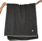 EKTOS 100% Virgin Wool Blanket, 50" x 60", Small, Ideal for Fire Pit or Campfire (Charcoal, Throw Size)
