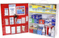 Rapid Care First Aid 863-09-1F 3 Shelf ANSI/OSHA Compliant All Purpose First Aid Cabinet & Medical Station with First Aid Sign, Exceeds OSHA/ANSI 2009, Wall Mountable, White