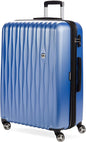 SwissGear 7272 Energie Expandable Hardside Luggage with Spinner Wheels and TSA Lock, Periwinkle Blue, Checked-Large 27-Inch