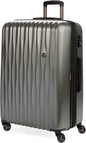 SwissGear 7272 Energie Expandable Hardside Luggage with Spinner Wheels and TSA Lock, Gunmetal, Checked-Large 27-Inch