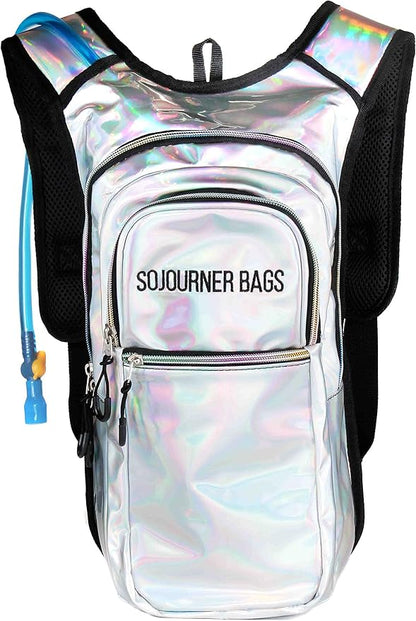 Sojourner Hydration Pack, Hydration Backpack - Water Backpack with 2l Hydration Bladder, Festival Essential - Rave Hydration Pack Hydropack Hydro for Hiking, Running, Biking, Festival Gear