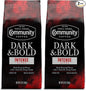 Community Coffee Dark & Bold Intense Blend, Dark Roast Ground Coffee, 12 Ounce Bag (Pack of 2)