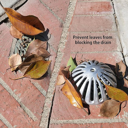 Leyso Heavy Duty Aluminum Drain Cover, Sink Drain Cover, Floor Drain Cover, Dome Strainer for Compartment Sink, Kitchen, Outdoor, Garden, Restaurant 5-1/2" W x 2-1/4"H (1 PCS)