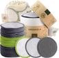 Greenzla Reusable Makeup Remover Pads, Washable Bamboo Cotton Rounds with Mesh Laundry Bag, Travel Pouch, Pad Holder - Reusable Cotton Rounds for All Skin Types - Perfect for Face Care, 30 Pack