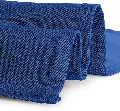 Gee Di Moda Rectangle Tablecloth - 90 x 132 Inch Royal Blue Table Cloth for 6 Foot Table with Floor-Length Drop - Heavy Duty Washable Fabric - 6 Ft Buffet Table, Holiday Party, Wedding & Baby Shower