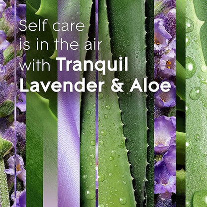 Glade PlugIns Refills Air Freshener, Tranquil Lavender & Aloe, Scented and Essential Oils for Home and Bathroom, 0.67 Fl Oz, 10 Count