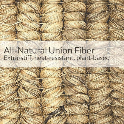 REDECKER Union Fiber Toilet Brush with Untreated Beechwood Handle - Natural Stiff Bristles, 15" - Stiff Bristle Toilet Brush - Natural Bristle Bathroom Cleaning Brush, Made in Germany