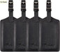 Travelambo Luggage Tags for Suitcases PU Leather Travel Tags Bag Tags Privacy Protection Travel Essentials